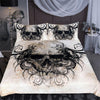 Gothic Black Skull Bedding Set (Duvet Cover and Pillowcases)
