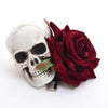 Vintage Gothic Skull Rose Hair Clip - designfullprint