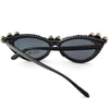 Rhinestone Cat Eye Skull Sunglasses for Woman - designfullprint