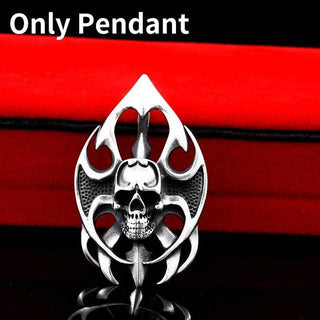 Fire Skull Pendant - designfullprint