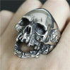 Silver Classic Skull Stainless Steel Ring