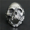 Silver Classic Skull Stainless Steel Ring