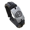 Vintage Skull Faux Leather Bracelet