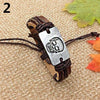 Vintage Skull Faux Leather Bracelet