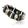 Skull Chain Stainless Steel Charm Bracelet