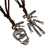 Skull Head Skeleton Rope Collar Necklace