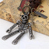 Skull Head Skeleton Rope Collar Necklace