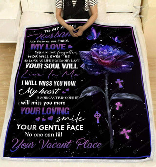 Blanket To my husband You are not forgotten