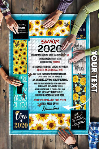 Personalized Class of 2020 Senior Gift Puzzle