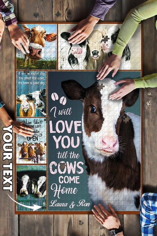 Love You Farmers Personalized Gift Big Puzzle Gift For Farmer