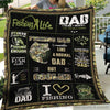 Fishing Gifts Gift For Dad Fishing Dad Like A Normal Dad But Cooler Sherpa Blanket And Quilt HG