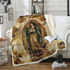 Our Lady of Guadalupe Sherpa and Quilt Blanket LN