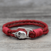Skull Leather Bracelet - designfullprint