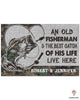 Fishing Gifts An Old Fisherman And The Best Catch Of His Life Live Here HG Fishing Gifts Doormat