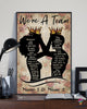 Black Pride Black King And Black Queen Family Were A Team Vertical Poster HG