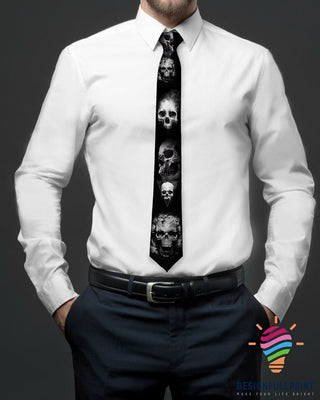 Skull Gift Elegant Lost Soul Skull Tie HG