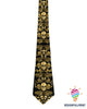 Skull Gift Elegant Golden Skull Tie HG