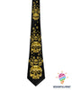 Skull Gift Yellow Dimond Classic Golden Tie HG