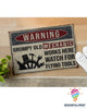 Warning Grumpy Old Mechanic Works Here Welcome Doormat NHD
