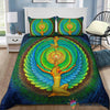 Gift For Egyptian Ancient Egypt Isis With Wings Bedding Set NH Egyptian God