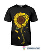 Skull Gift Skull Sunflower You Are My Sunshine Black TShirt CH
