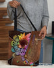 Skull Gift Holo Skull And Flower Tote Bag HG