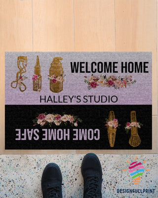 Welcome Home Personalized Studio Name Welcome Doormat NHD