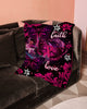 Gift For Butterfly Lover Faith Hope Love Butterfly Breast Cancer Awareness Sherpa Blanket HG
