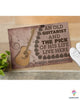 Purple Brown An Old Guitarist And The Pick His Life Live Here Doormat HG Guitar Doormat Custom Old Guitarist Door mat