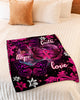 Gift For Butterfly Lover Faith Hope Love Butterfly Breast Cancer Awareness Sherpa Blanket HG