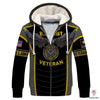 Gift For Veteran Lover Gift For Army Army Veteran Eagle Multi Types Pullover Zipup Fleece Hoodie Long Sleeve Shirt Unisex Size LN