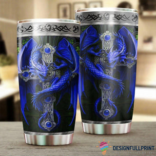 Gift For Dragon Lover Dragon & Dungeon Double Wall Tumbler LH