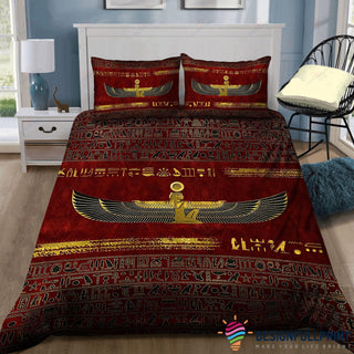 Gift For Egyptian Isis With Wings Ancient Egypt Bedding Set NH Egyptian God