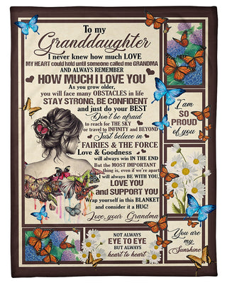 To My Granddaughter letter To Granddaughter A Letter To My Granddaughter Blanket HG
