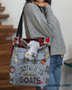 Just A Girl Who Love Goat Tote Bag HG Gift For Farmer