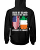 Irish Shop Irish By Blood American By Birth Patriot By Choice Back Print Cotton T-shirt