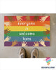 Everyone Is Welcome Here Diversity Hands Up Doormat NHD