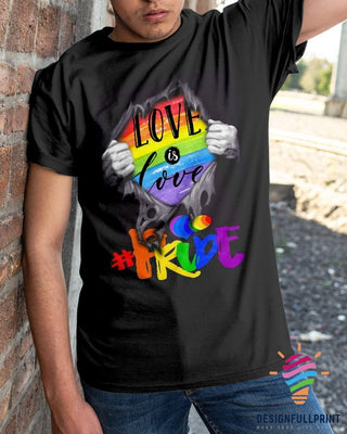 Pride Gift For LGBT LGBT Pride Love Is Love Unisex T Shirt HG