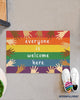 Everyone Is Welcome Here Diversity Hands Up Doormat NHD