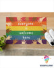 Everyone Is Welcome Here Diversity Hands Up Doormat NHD