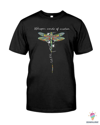 Gift For Hippie Hippie Whisper Words Of Wisdom Black TShirt CH