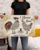 Personalized Chicken I Choose You Horizontal Poster or Wall Art Canvas LN Couple Farmer Husband Gift Gift For Farmers Gift For Farmer