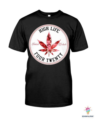 Gift For Hippie Hippie High Life Four Twenty Black TShirt CH