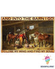 And In To The Barn Cowgirl 01 Horizontal Poster HG