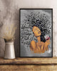 Black Pride Black Queen With Wine African American Girl Poster HG Afro Proud Black Power Movement History