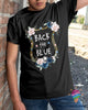 Gifts for Police Officers Flower Back The Blue Police Unisex T Shirt Or Hoodie HG