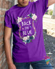 Gifts for Police Officers Flower Back The Blue Police Unisex T Shirt Or Hoodie HG