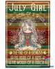 Yoga July Girl Soul Vertical Poster HG