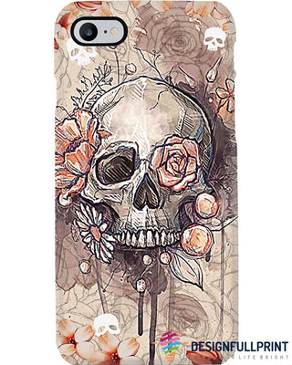 Skull Gift Floral Elegant Skull Phone Case NHD