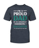 Gift For Dad Im a Proud Dad Of Fanstatic Daughters Funny T-shirt
